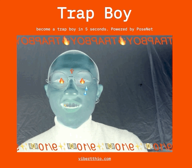 The screenshot of trap boy generator