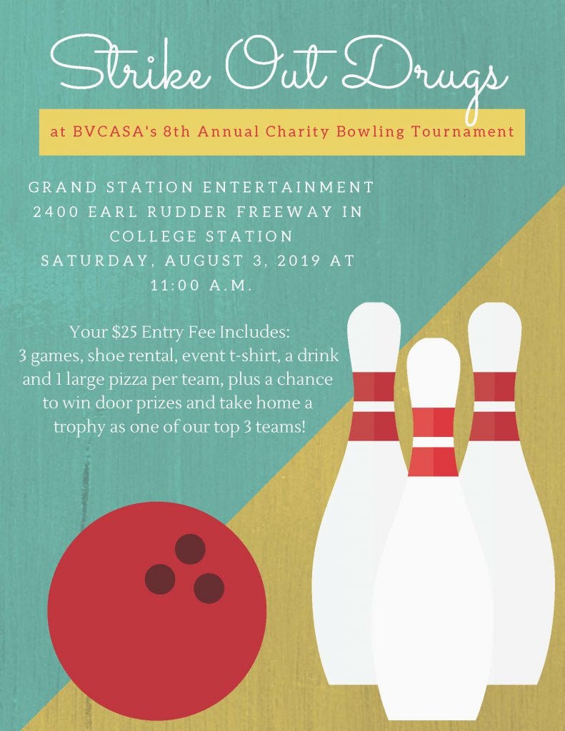 BVCASA Annual Bowling Tournament poster