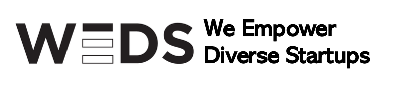 Image of new WEDS logo with tagline “We empower diverse startups”