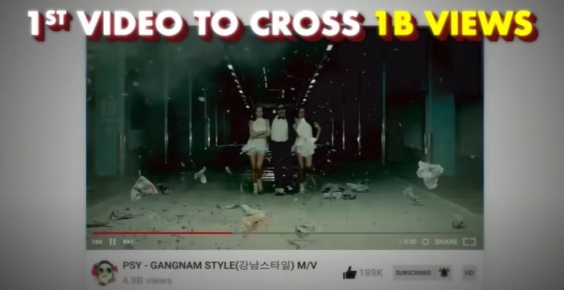 Gangnam Style’s First Song to Cross 1 Billion Views