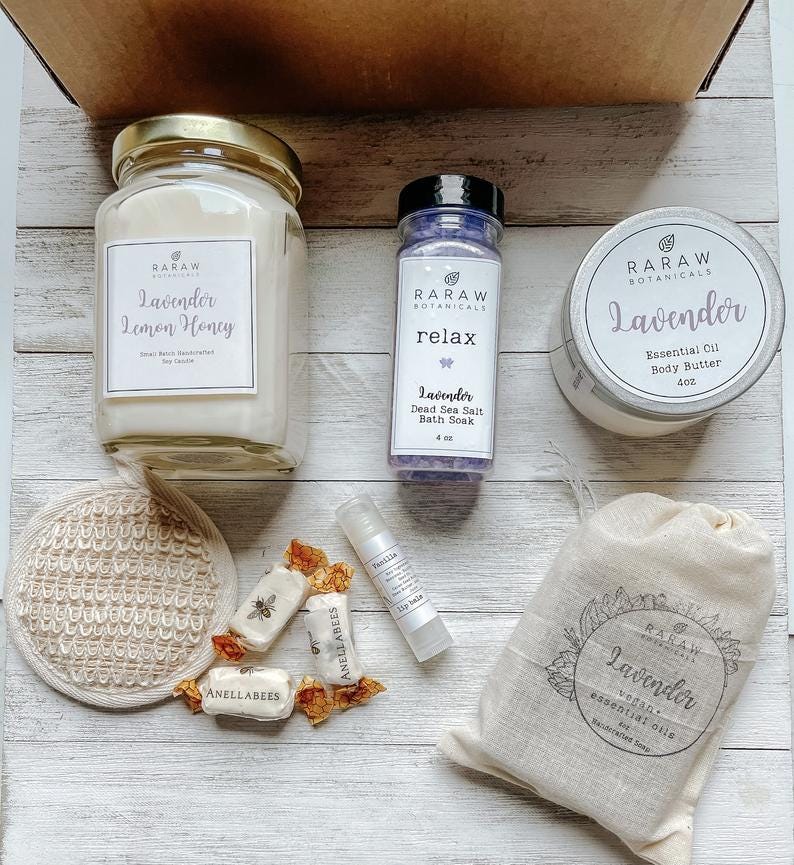 Mothers day inspired gift basket — by raraw botanicals www.raraw.com