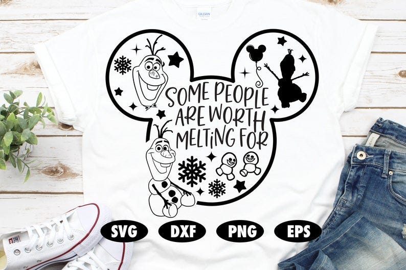 Some people are worth melting for svg Frozen cut file Elsa Olaf Snowman Disney quote