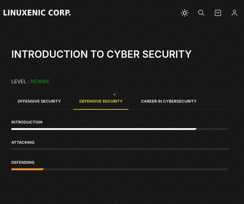 INTRODUCTION TO CYBER SECURITY: DEFENSIVE SECURITY LINUXENICORP WRITEUP