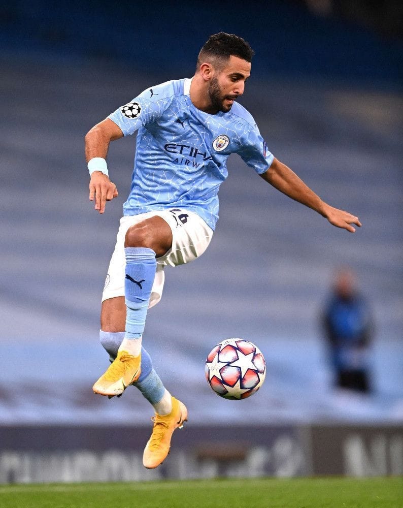 Riyad Mahrez Playing for Man city