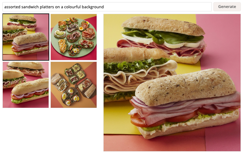 Assorted sandwich platters