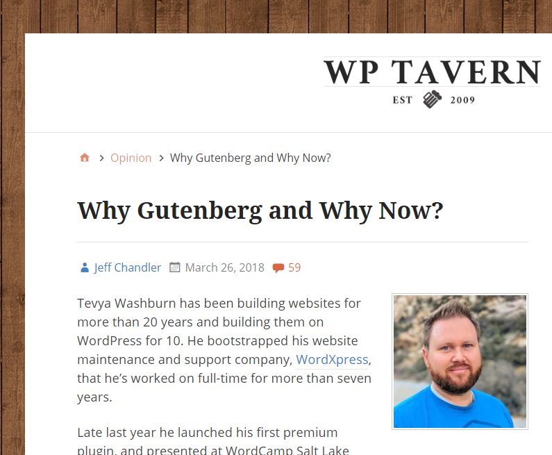 Tevya's guest article on the TavernWP publication helps him get to relevant audiences for his WordPress plugin