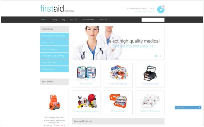 Medical shopify themes.