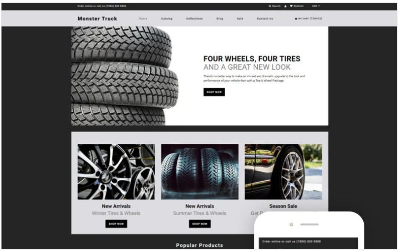 Cars & Motorcycles shopify themes.