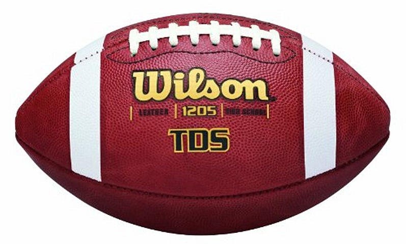 Wilson TDS High School Leather Game Football