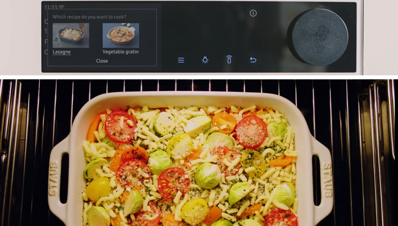 Samsung Bespoke Smart Oven with AI Meal Suggestion