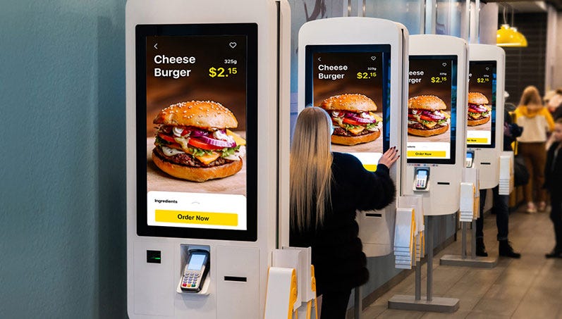 Self-Order Kiosks in Restaurants