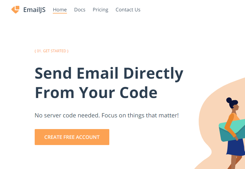 Email JS website