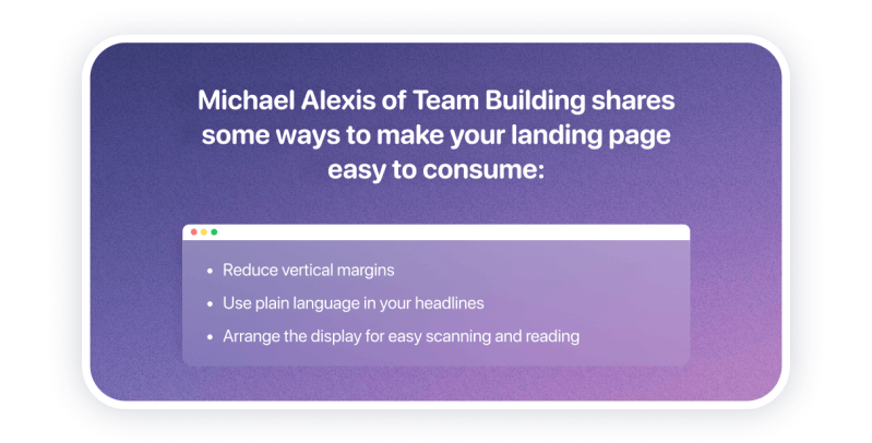 landing page versus website