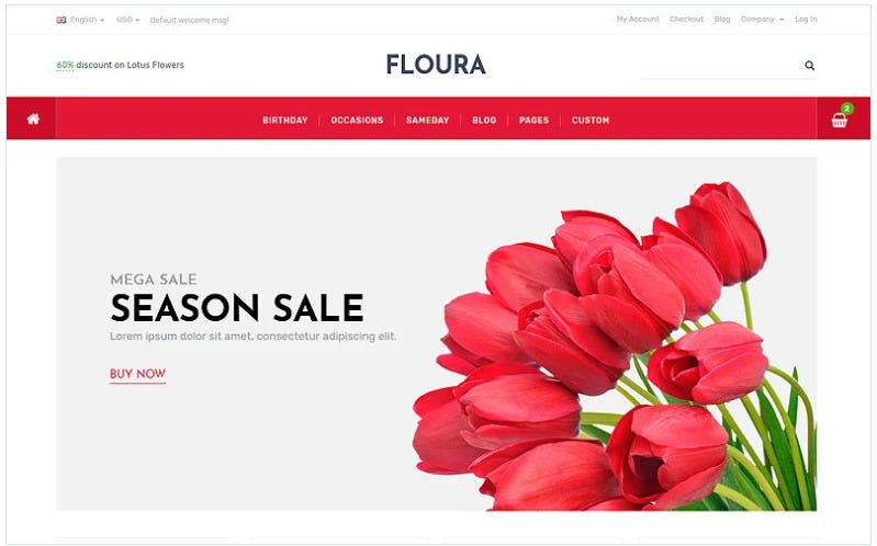 Holidays, Gifts & Flowers Holidays, Gifts & Flowers Website Templates..
