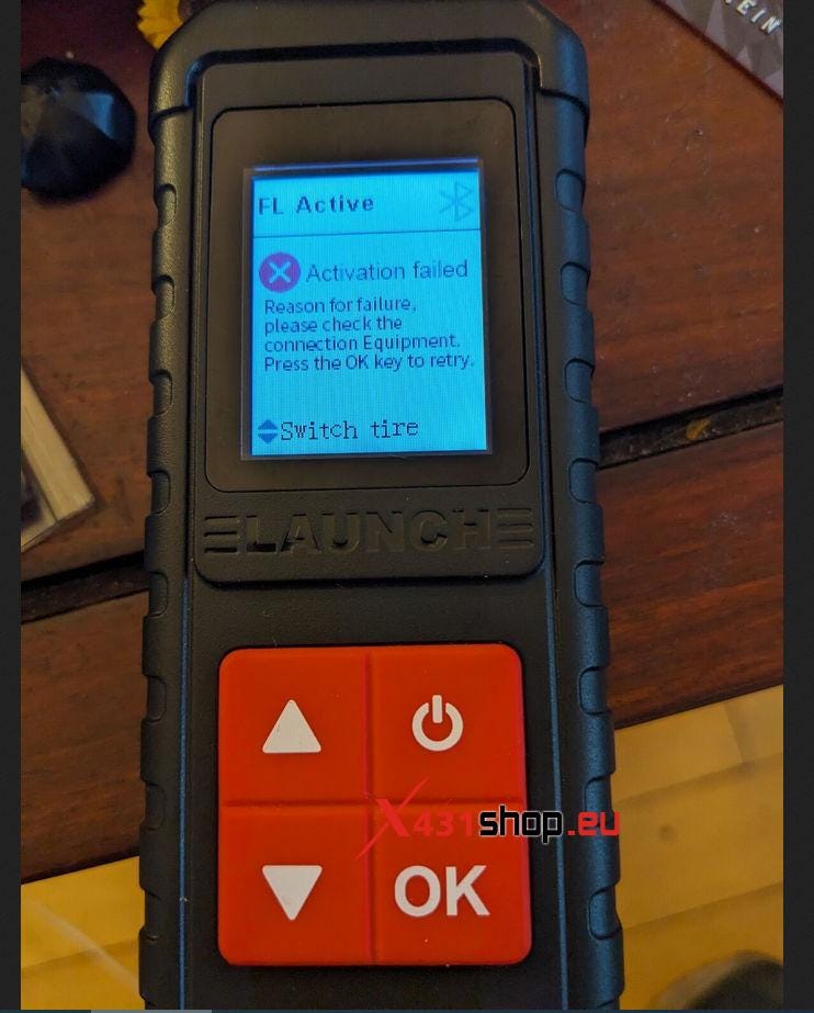 LAUNCH i-TPMS sensor activation failed: How to view the sensor ID