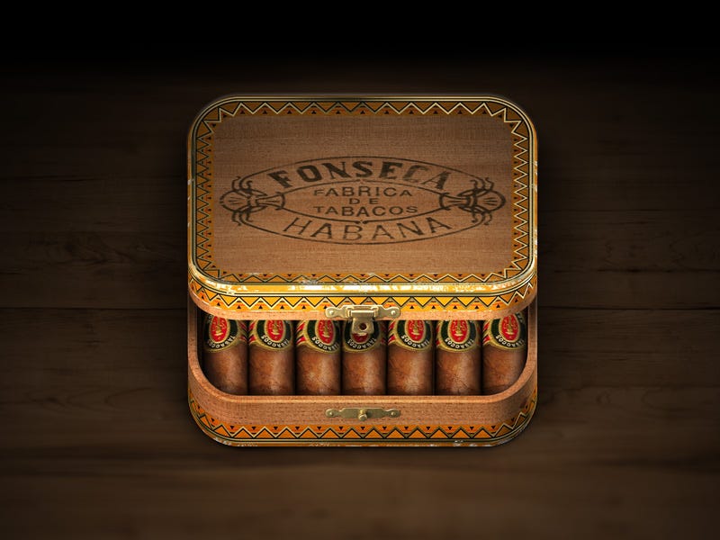 Cigar Box iOS Icon by Konstantin Datz