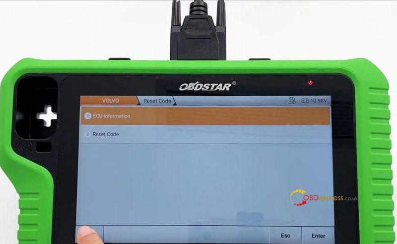 OBDSTAR X300 Classic G3 Reset Volvo ABS Code via OBD