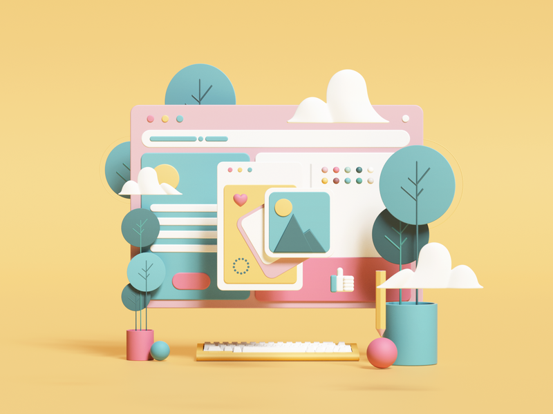 Website illustration by Giorgi Matsukatovi for iconscout design inspiration