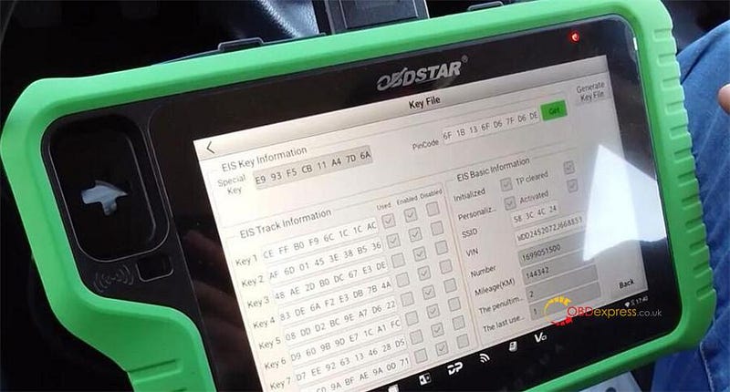 Program Mercedes-Benz FBS3 BE Key by OBDSTAR X300 Classic G3