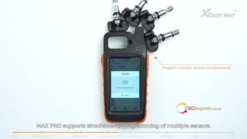 How to Program Xhorse XTPMS Sensors_TPMS Learning Method
