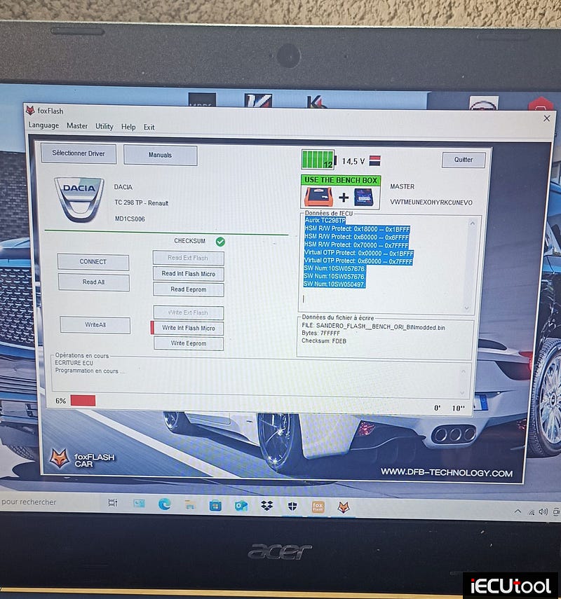 Foxflash Dacia MD1CS006 Car Not Start Solution