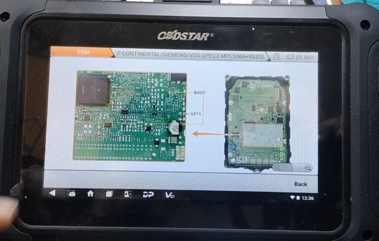 OBDSTAR DC706 Clone Jeep GPEC2 ECM in Boot Mode