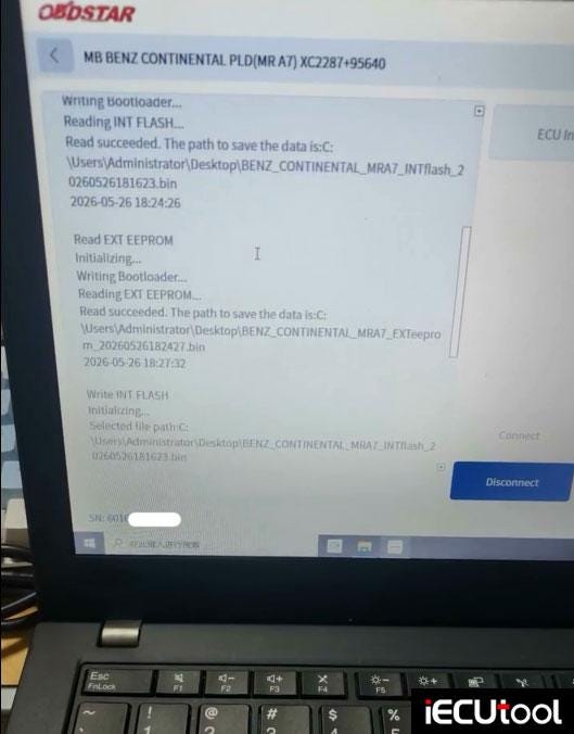 OBDSTAR ECU Master Read and Write Benz PLD MRA7 Truck ECU