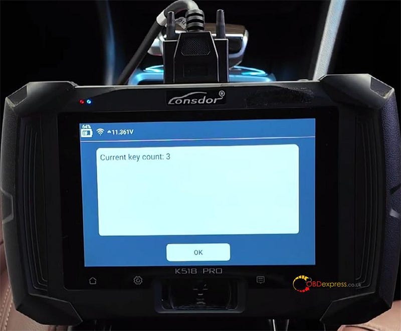 Lonsdor K518 Pro 2018年式 Buick GL6 にスマートキーを追加