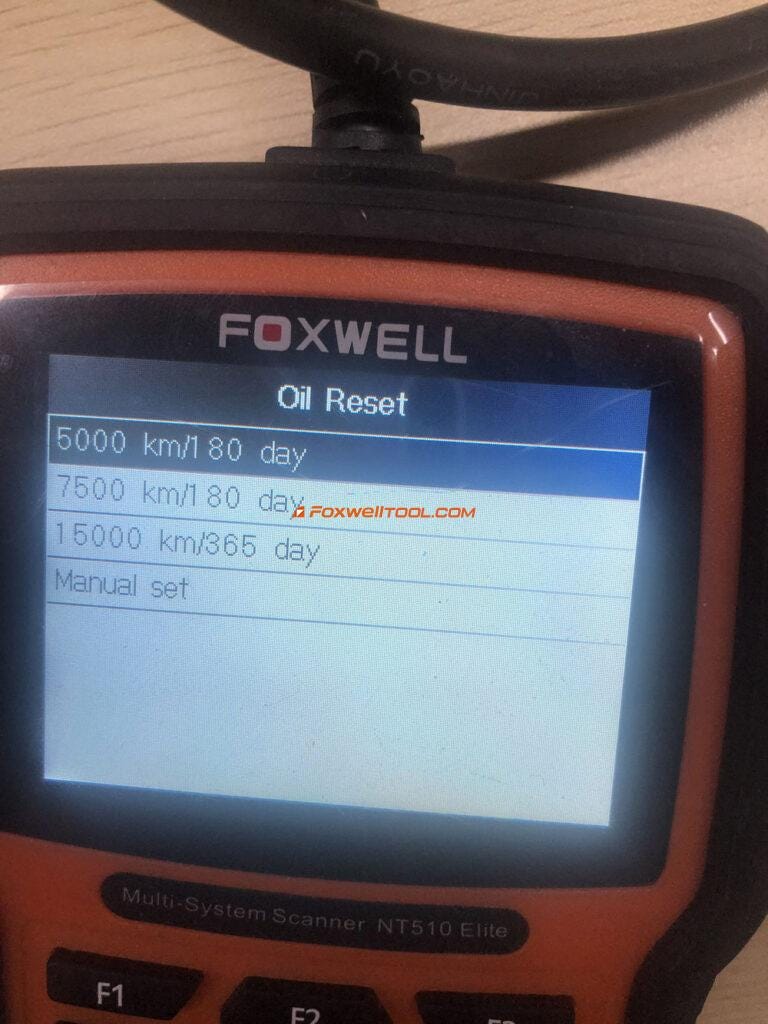 FoxwellNT530リセット2019パサートオイルサービス内部