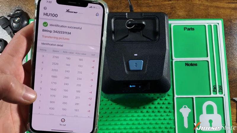 Xhorse Key Reader identify keys test