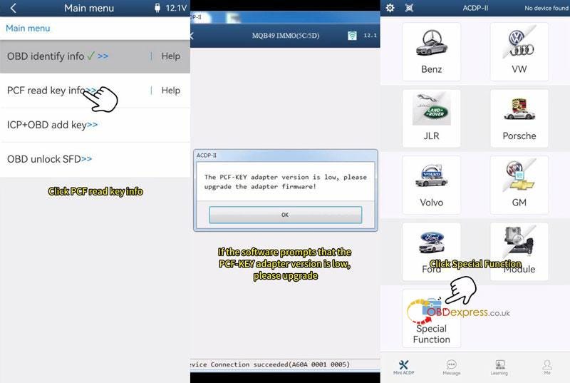 Yanhua ACDP Module 44_VW Audi Porsche 5C 5D Key Adding Tutorial