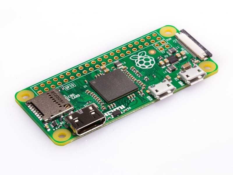 Foto do circuito de um Raspberry Pi Zero