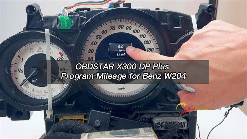 مسافت پیموده شده صحیح بنز W204 با OBDSTAR X300 DP Plus