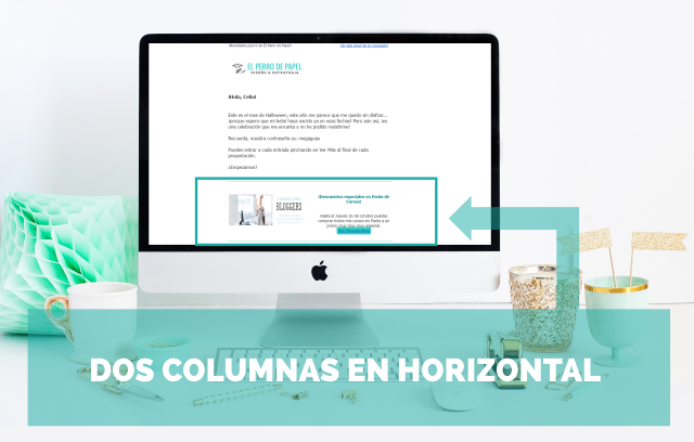 Modelo de dos columnas de plantillas responsive para newsletter
