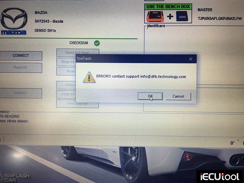 Foxflash read and write Mazda CX-5 Denso successfully