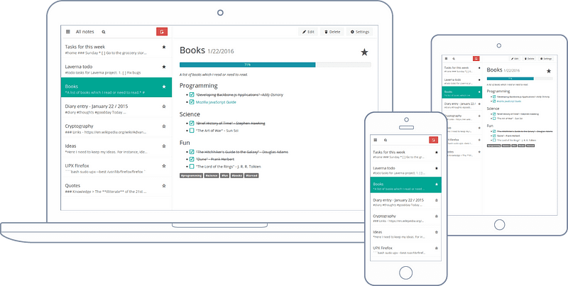 Laverna — Evernote alternative