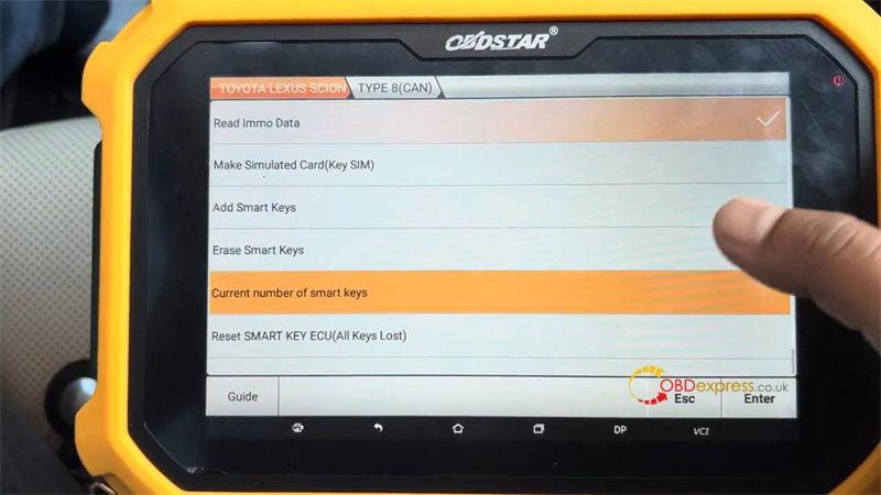 OBDSTAR X300 DP Plus Adds 2024 Toyota Crown Smart Key OK