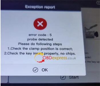 Fix Condor XC-Mini Plus II Error Code 5 Probe Cant Go Inside