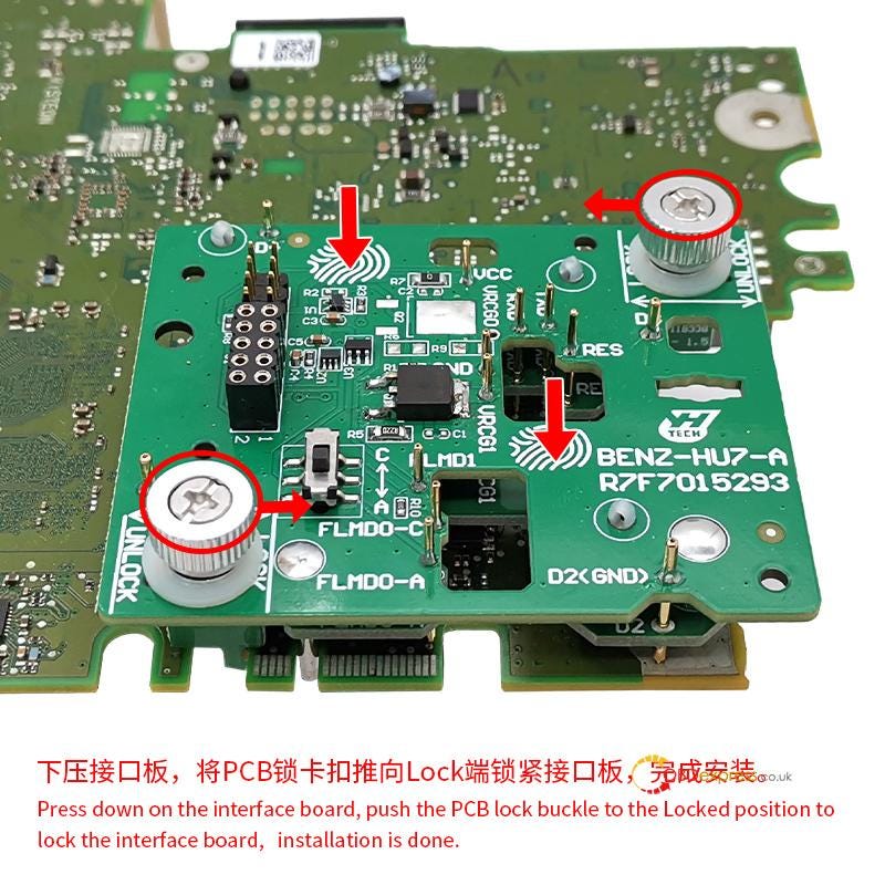 Yanhua Module 39 Installation Guide for Benz HU7 Instrument