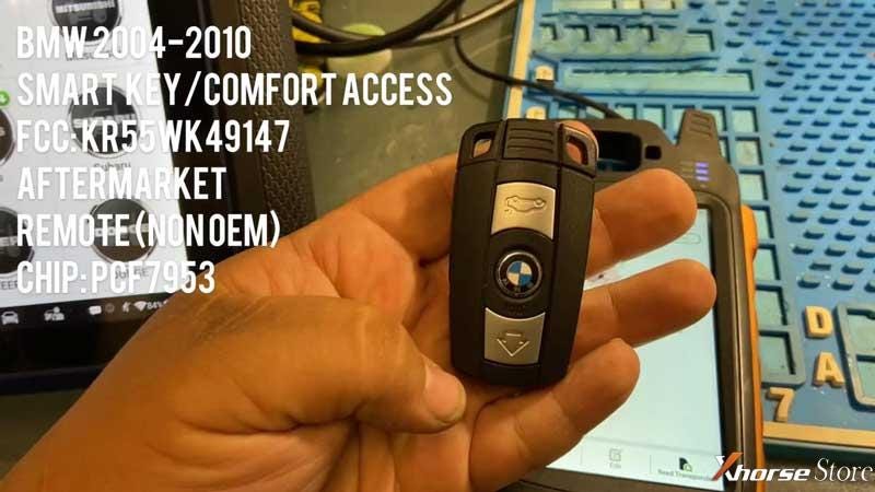 Xhorse VVDI Key Tool Max unlock BMW Comfort Access key