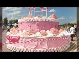 Huge and Large Cake for celebration of a outdoor party