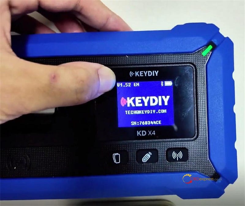 KEYDIY KD-X4 Copy BMW BDC3 Encrypted Mexico Key