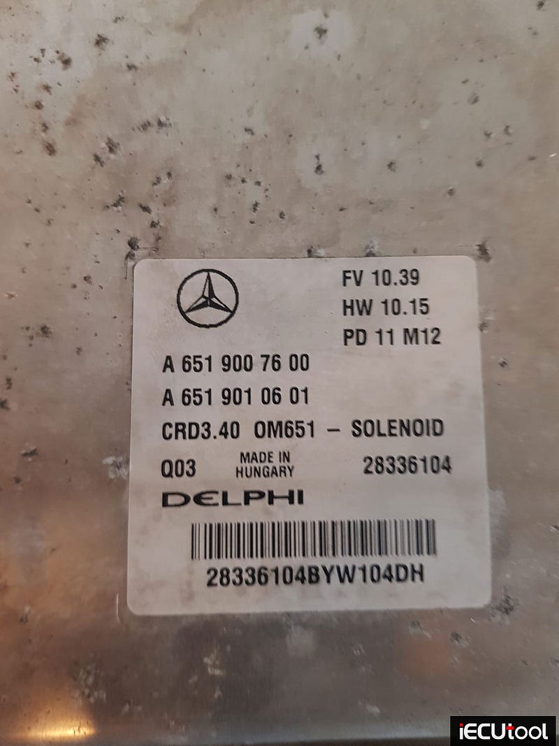 PCMTuner Pinout to Mercedes Delphi CRD3.40