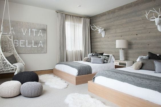 Scandinavian twin room