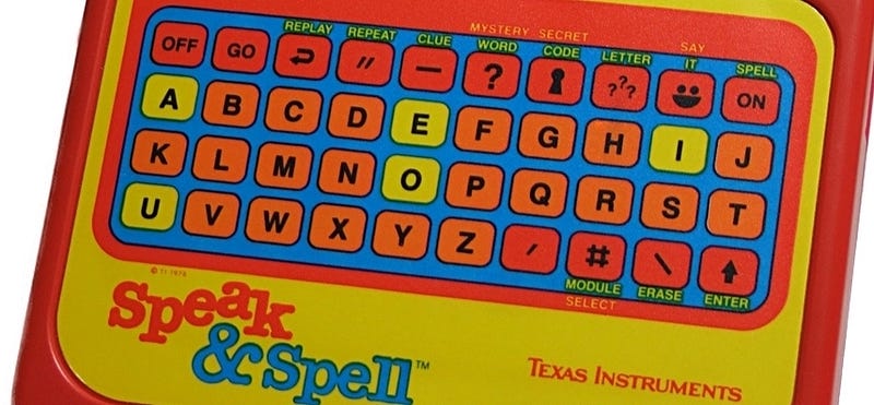 The Gadget We Miss: The Texas Instruments Speak & Spell