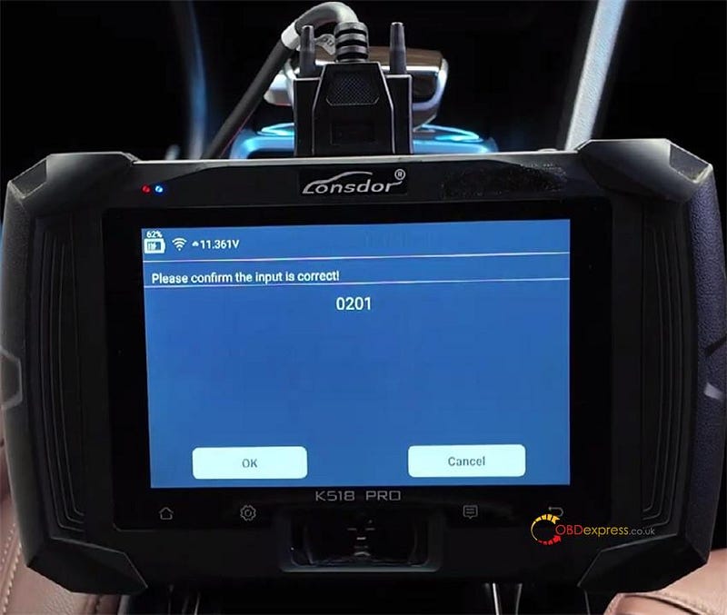 Lonsdor K518 Pro 2018年式 Buick GL6 にスマートキーを追加