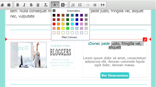 Subtítulos en plantillas responsive para newsletter