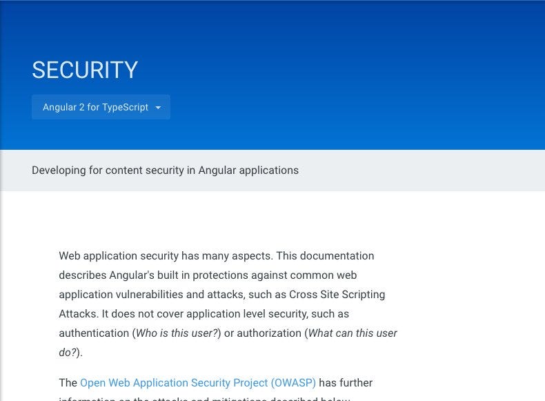 Write safer apps thanks to @martin_probst & angular author @_clarkio! New Security Guide: