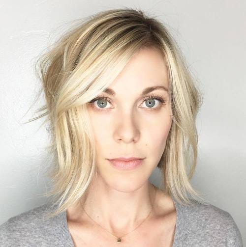Side Bang for Long Faces