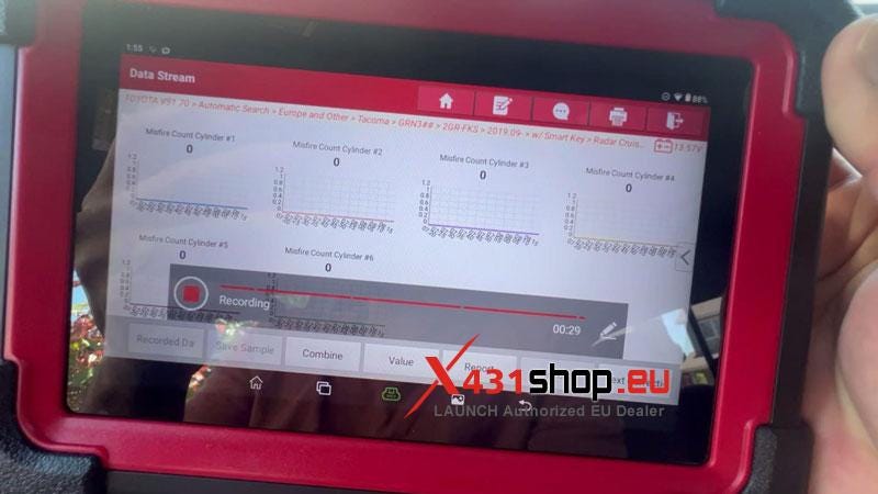 LAUNCH CRP919E BT Review_Test on a 2023 Tacoma Misfire Case